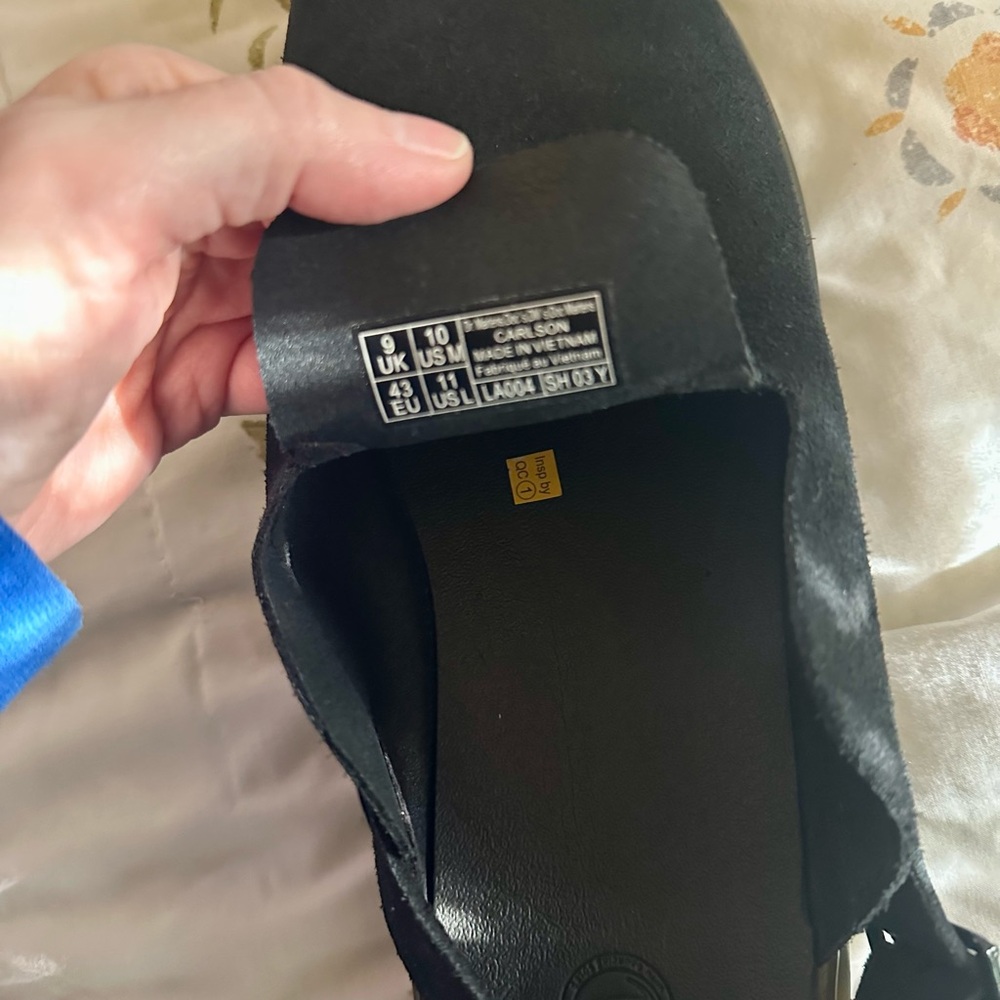 Sold! Dr. Martens Black Suede Carlson Mules NWOB Size 10. - Picture 5 of 5